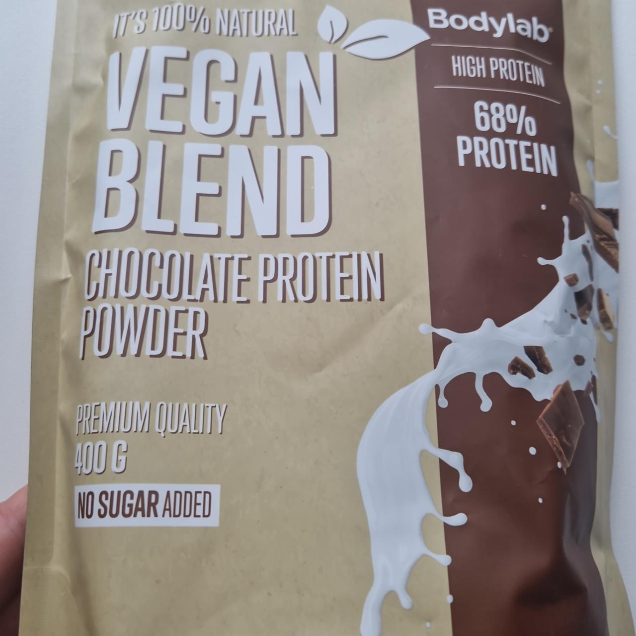 Fotografie - Vegan Blend Chocolate protein Bodylab