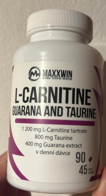 Fotografie - L-carnitine guarana and taurine Maxxwin