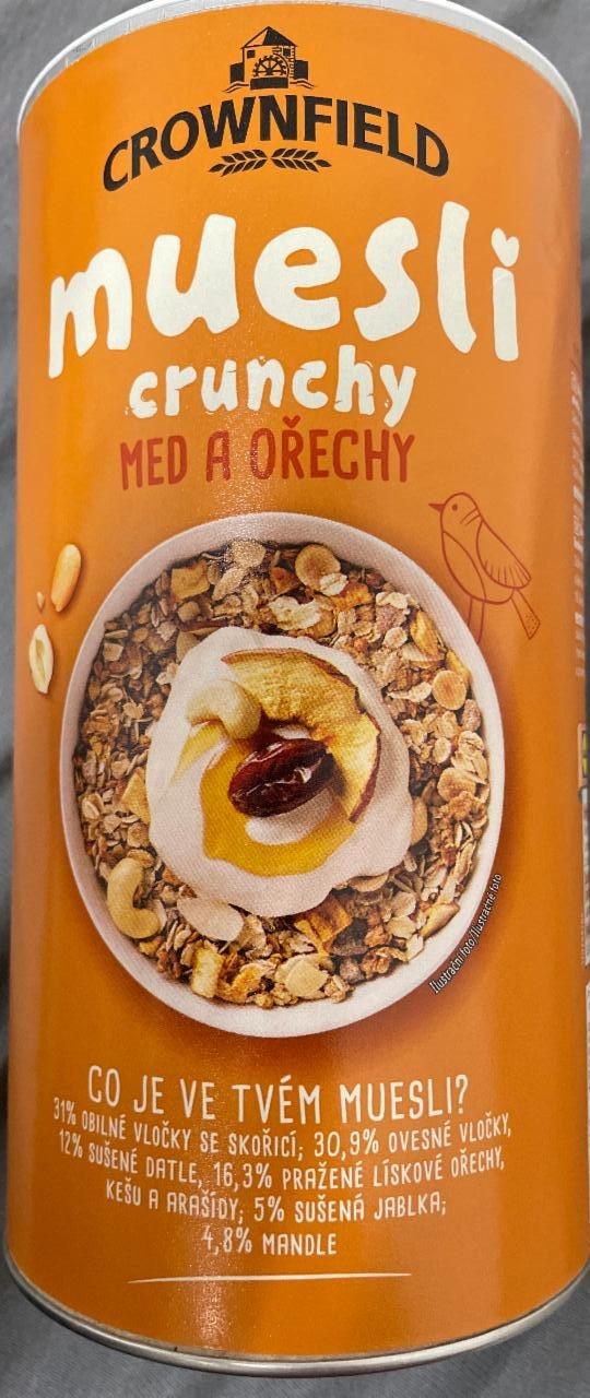 Fotografie - Muesli Crunchy Med a Ořechy Crownfield