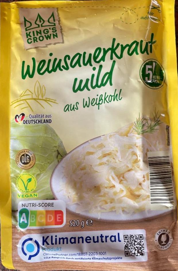 Fotografie - Weinsauerkraut mild aus Weißkohl King's Crown