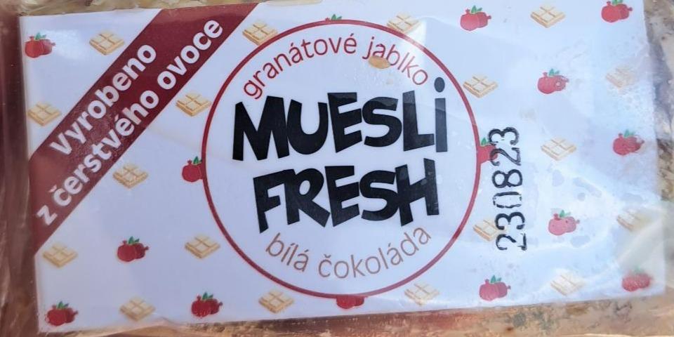 Fotografie - Granátové jablko bílá čokoláda Muesli Fresh