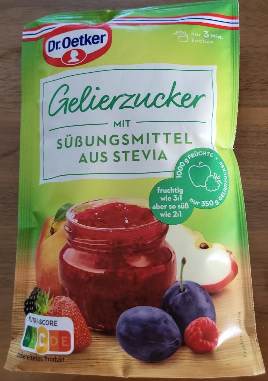 Fotografie - Gelierzucker mit Süssungsmittel aus Stevia Dr.Oetker