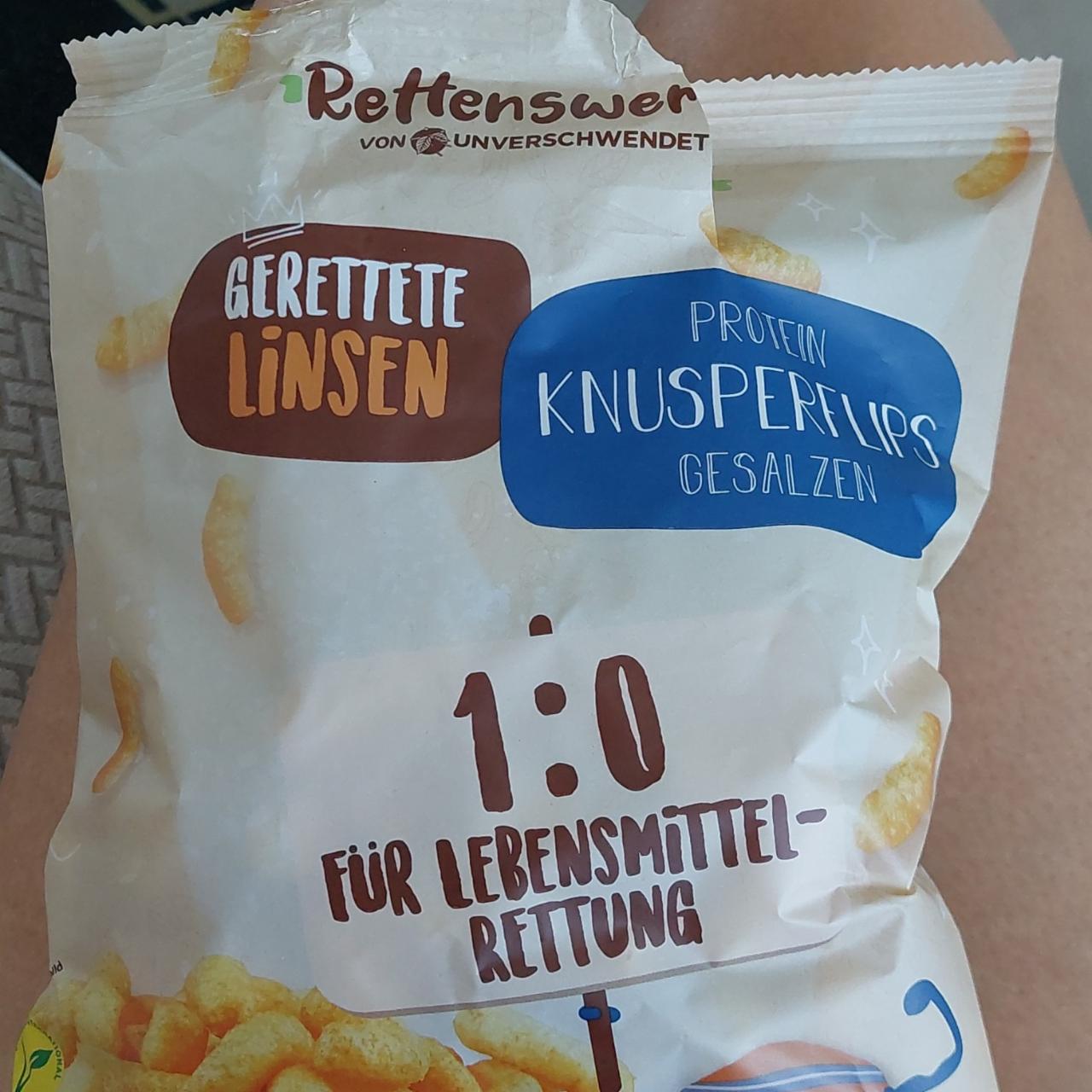 Fotografie - Rettenschwert Gerettete Linsen Protein Knusperflips gesalzen Hofer Rescue Worth