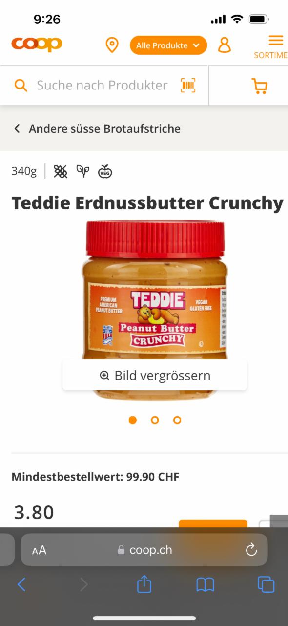 Fotografie - teddie crunchy přáním butter