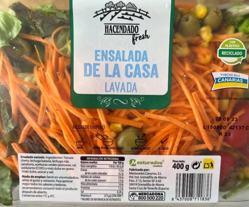 Fotografie - Ensalada de la casa Lavada Hacendado