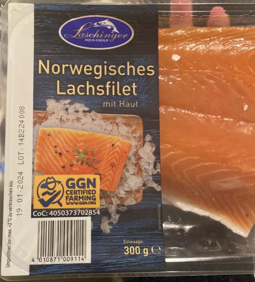 Fotografie - Norwegisches Lachsfilet mit Haut Laschinger