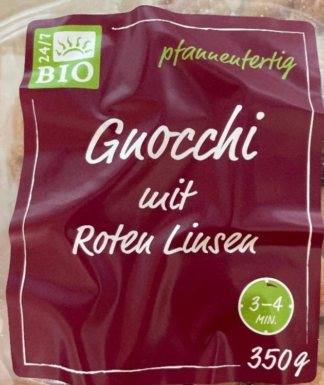 Fotografie - Gnocchi mit Roten Linsen 24/7 Bio