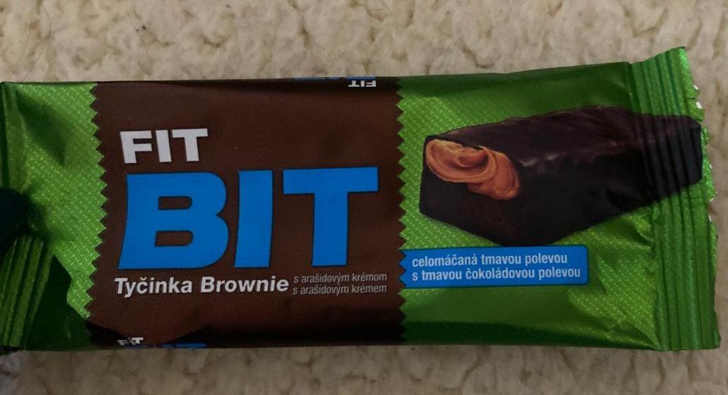 Fotografie - FIT BIT Tyčinka Brownie s arašídovým krémem