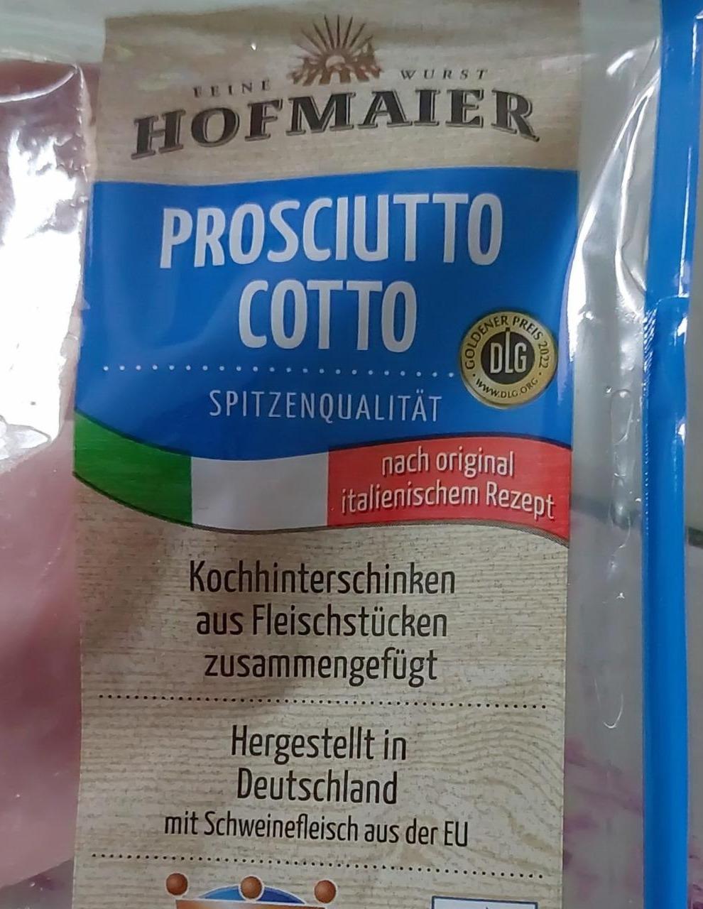 Fotografie - Prosciutto Cotto Kochhinterschinken aus Fleischstücken zusammengefügt Hofmaier