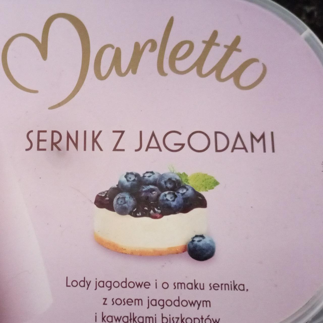 Fotografie - Lody Sernik z jagodami Marletto