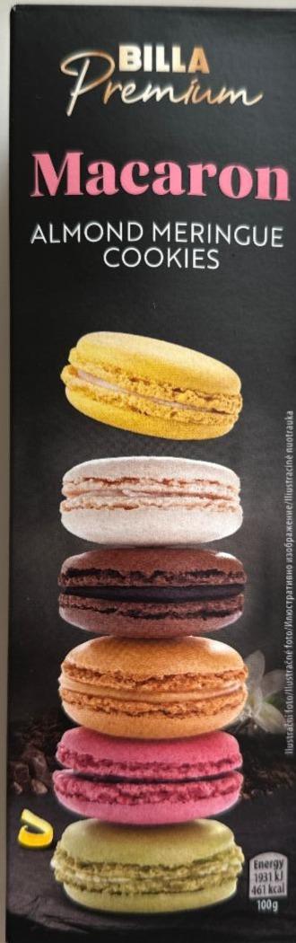 Fotografie - Macaron Almond Meringue cookies Billa Premium