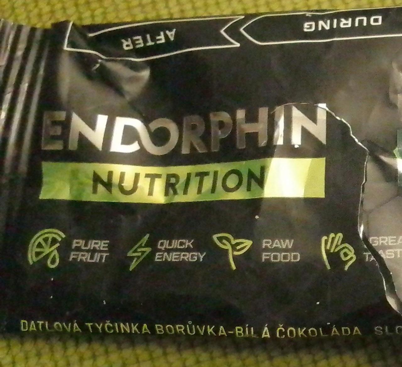 Fotografie - Datlová tyčinka Borůvka-Bílá čokoláda Endorphin Nutrition