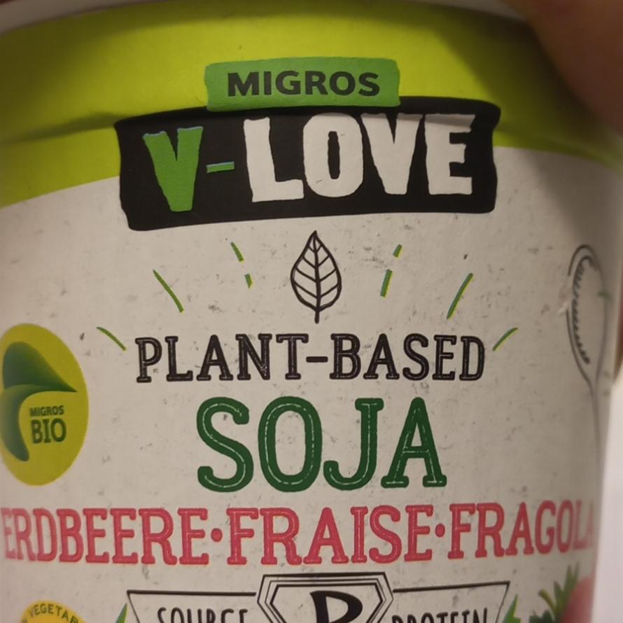 Fotografie - Plant-based Soja fraise Migros V-Love