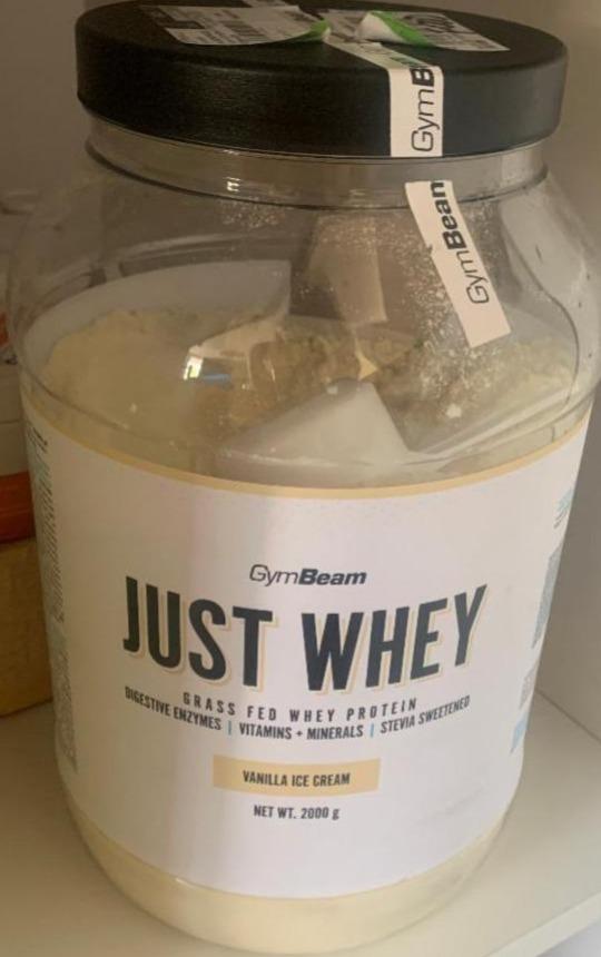 Fotografie - Just whey protein vanilla ice cream GymBeam