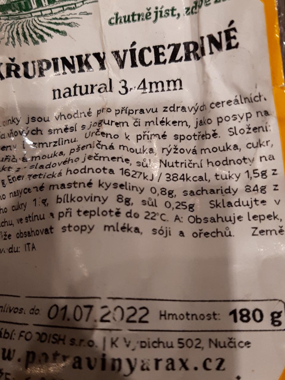 Fotografie - Křupinky vícezrnné natural Arax