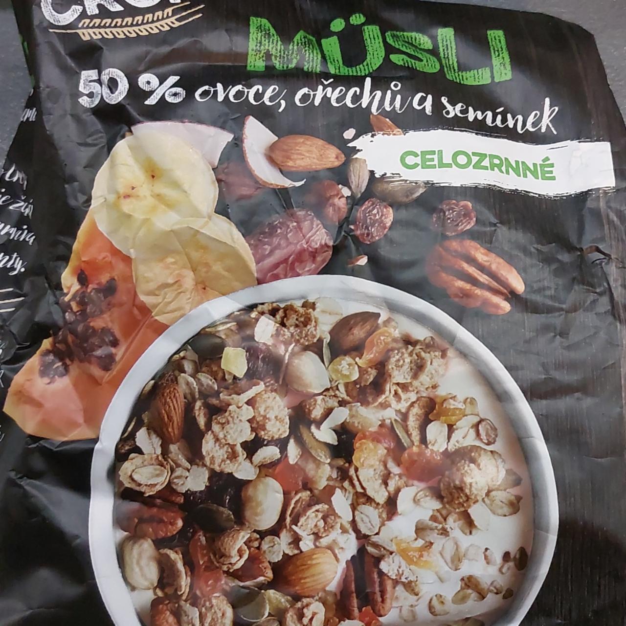 Fotografie - Müsli 50% ovoce, ořechů a semínek celozrnné Crip Crop