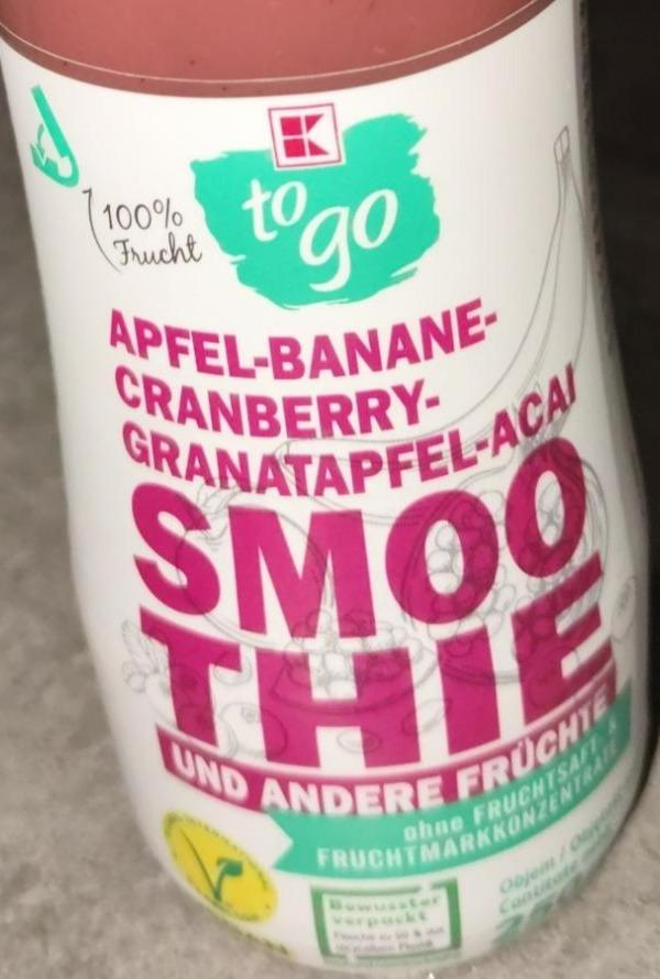 Fotografie - Smoothie Apfel-banane-cranberry-granatapfel-acai K-to go