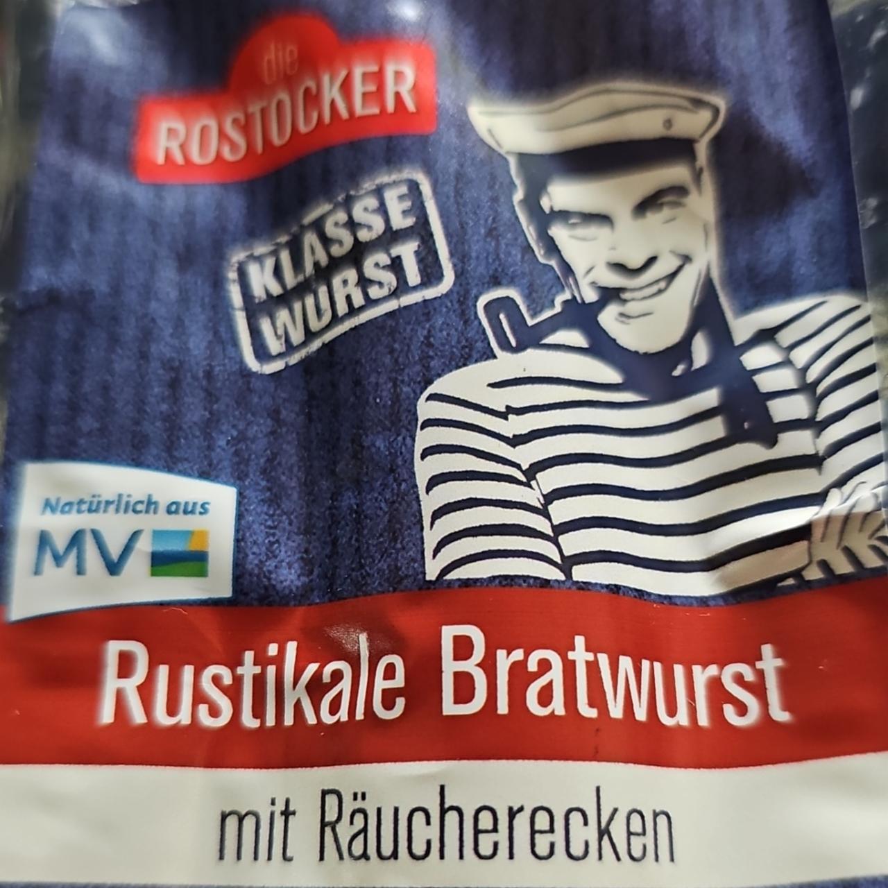 Fotografie - Rustikale bratwurst mit räucherecken Die Rostocker