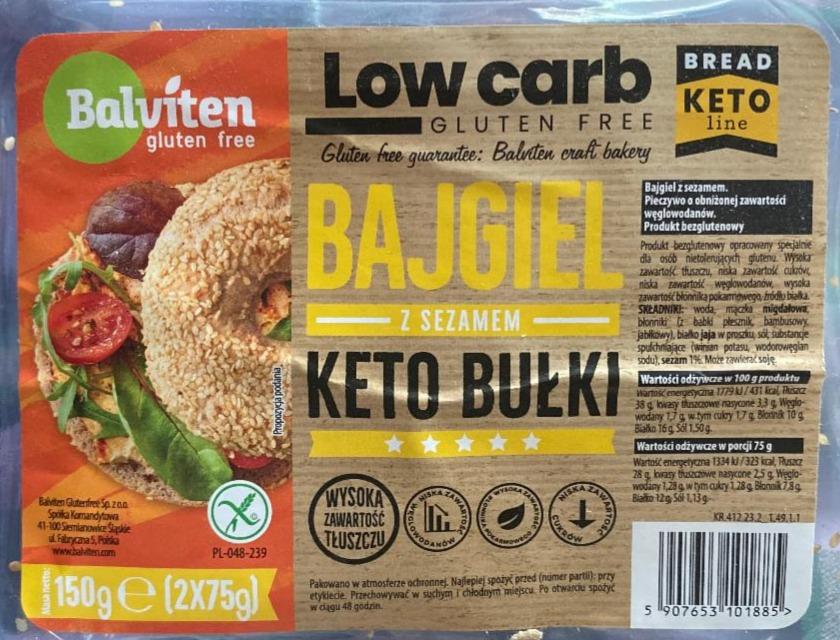 Fotografie - Low carb Bajgiel Keto bulki Balviten