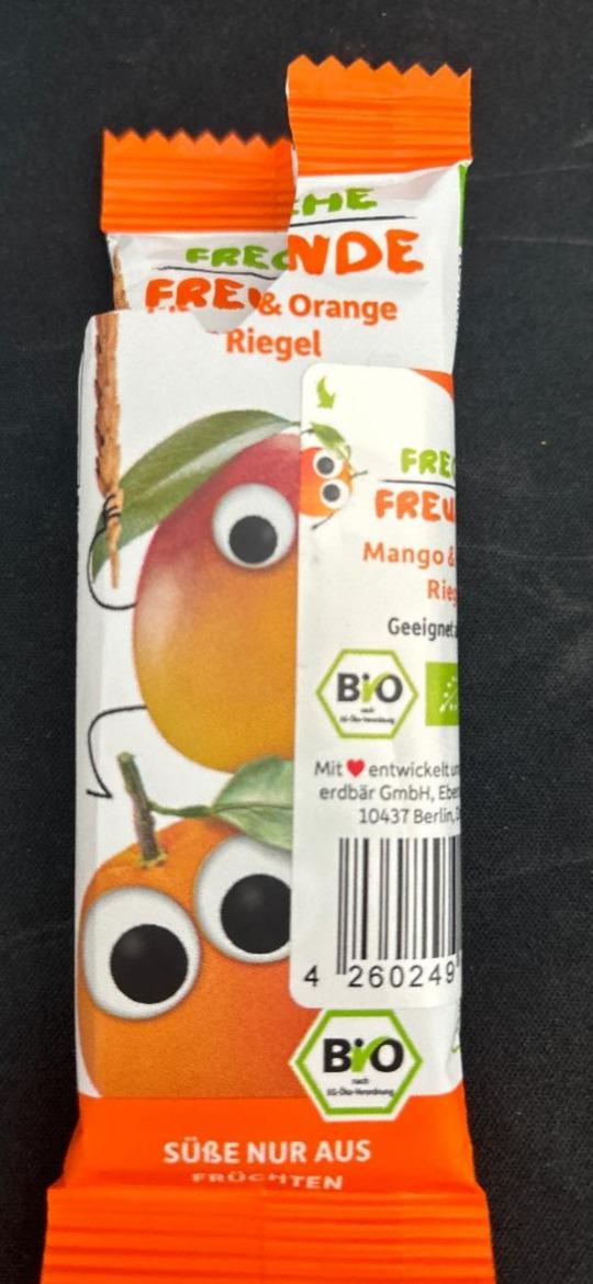 Fotografie - Bio mango & orange riegel Freche Freunde