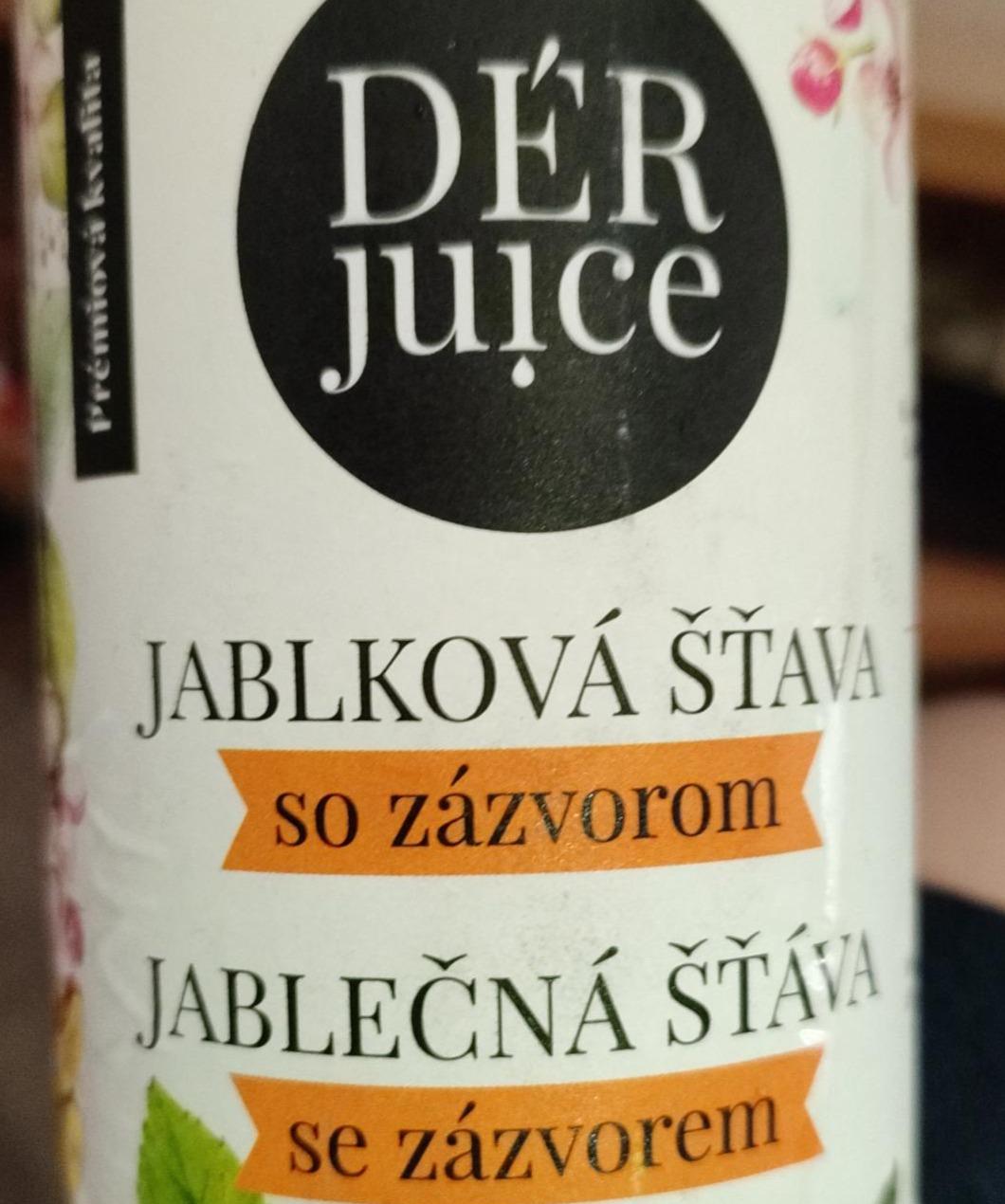 Fotografie - Jablečná šťáva se zázvorem DÉR juice