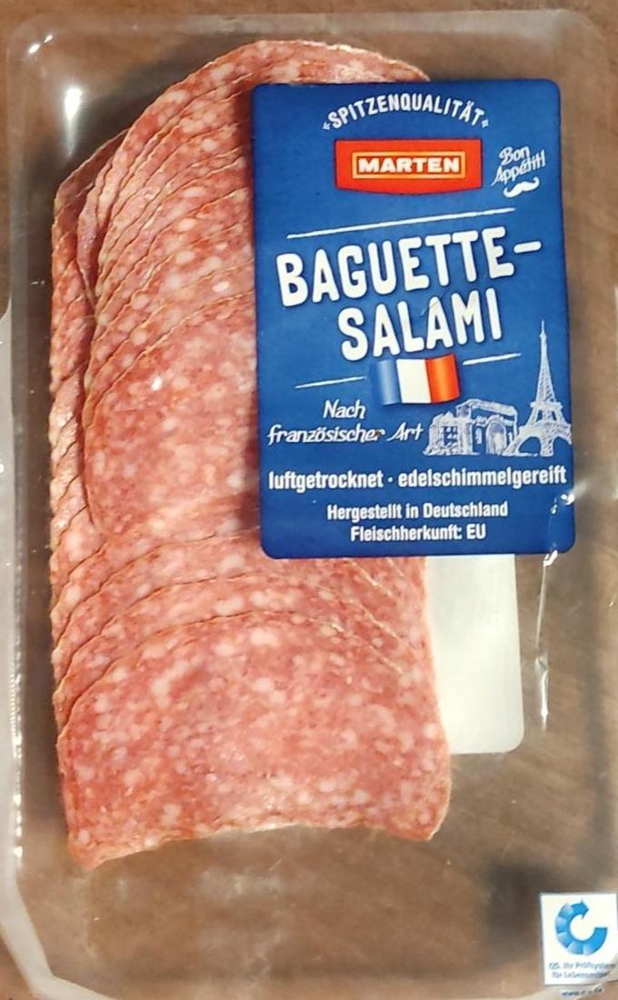 Fotografie - baguette salami marten