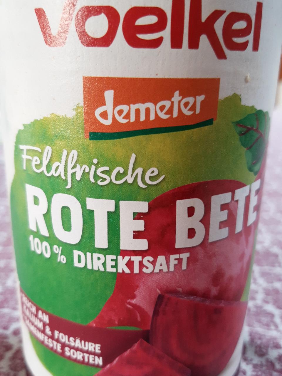 Fotografie - Feldfrischer Rote Bete 100% Direktsaft Voelkel