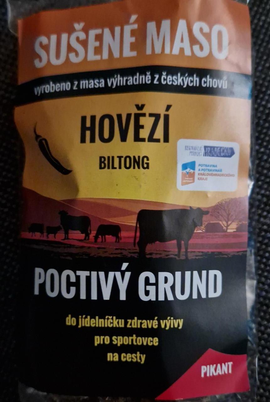 Fotografie - Hovězí Biltong pikant Poctivý Grund