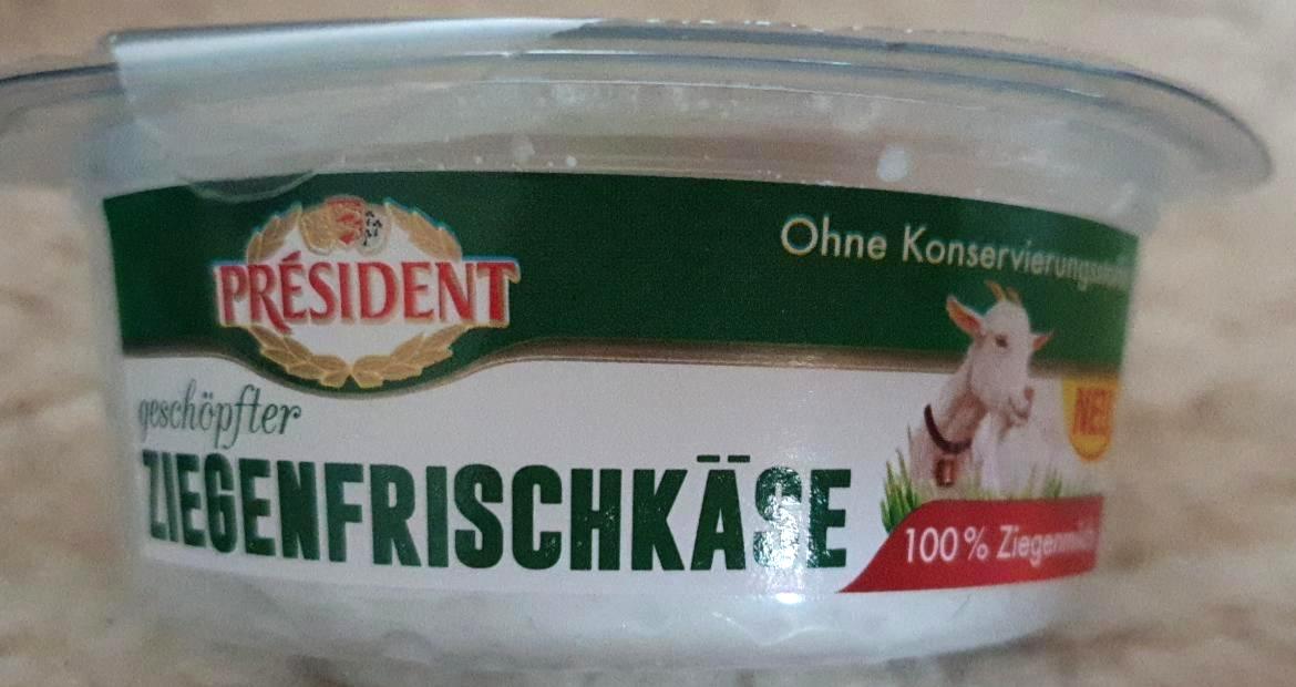 Fotografie - geschöpfter Ziegenfrischkäse Président