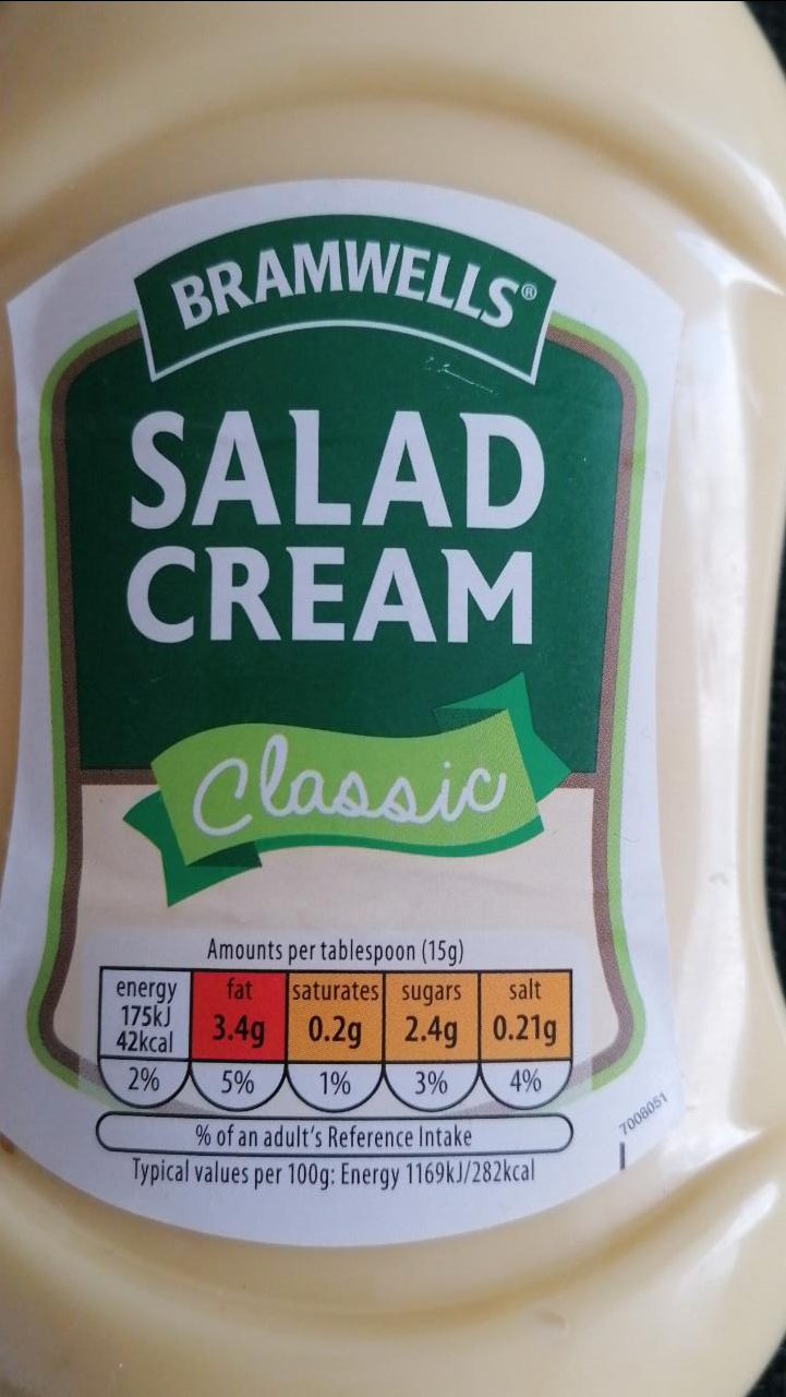 Fotografie - Salad cream classic Bramwells