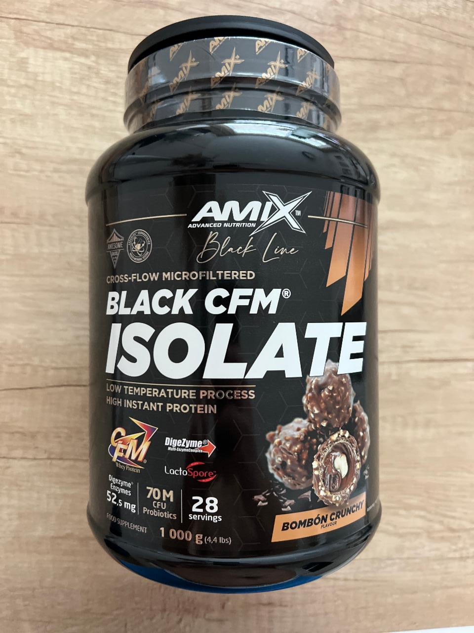 Fotografie - Black CFM Isolate Bombón Crunchy Amix