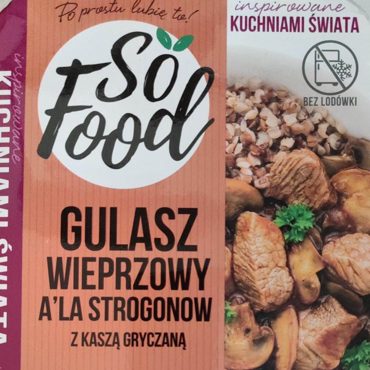 Fotografie - Gulasz wieprzovwy a'la Stroganow z kasza gryczana so food