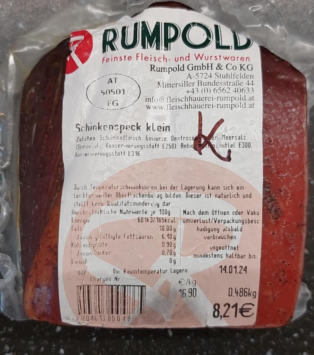 Fotografie - Schinkenspeck Rumpold