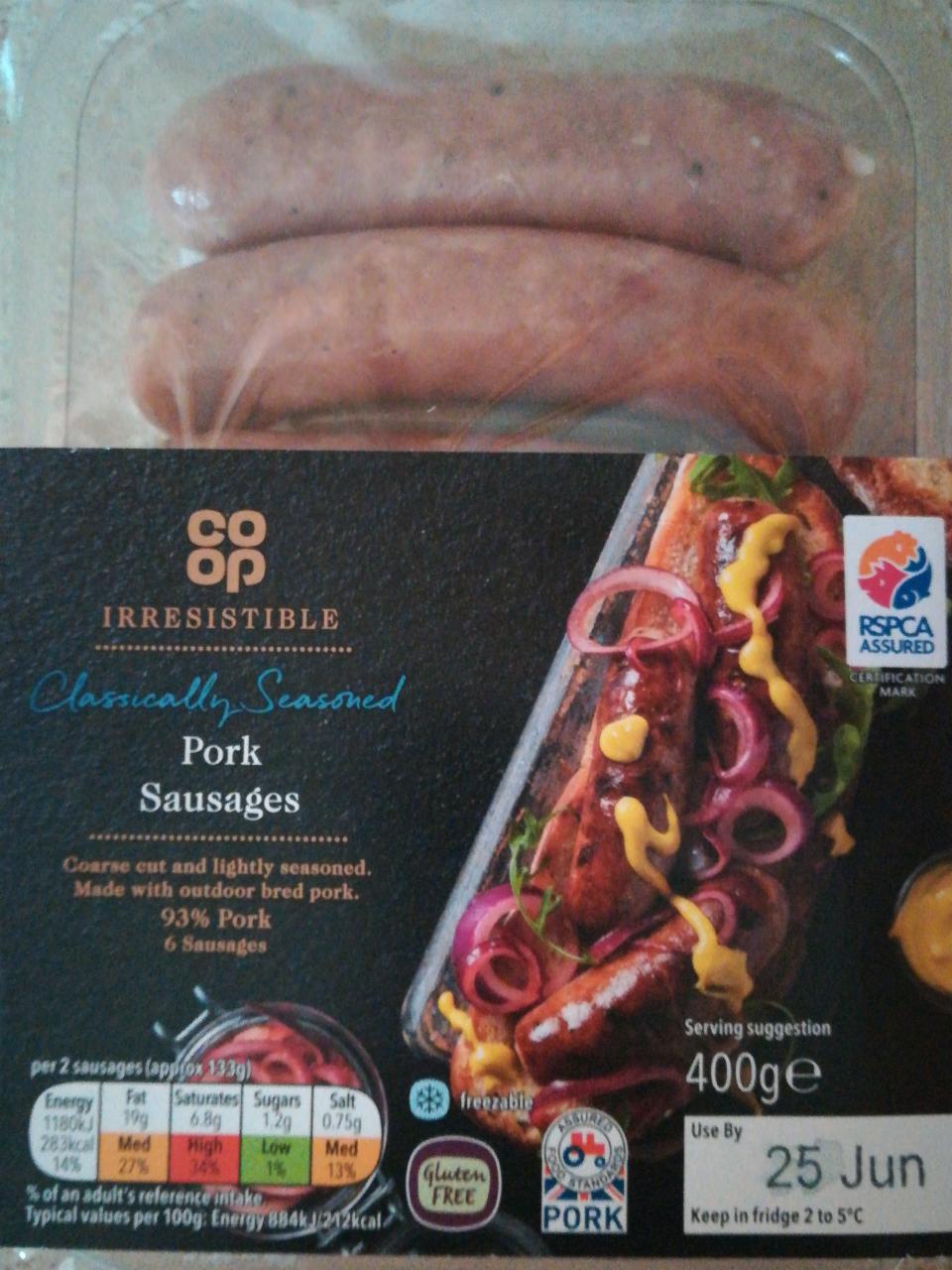 Fotografie - Irresistible Pork Sausages coop