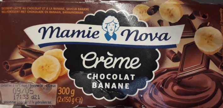 Fotografie - Mamie Nova Creme chocolat banane