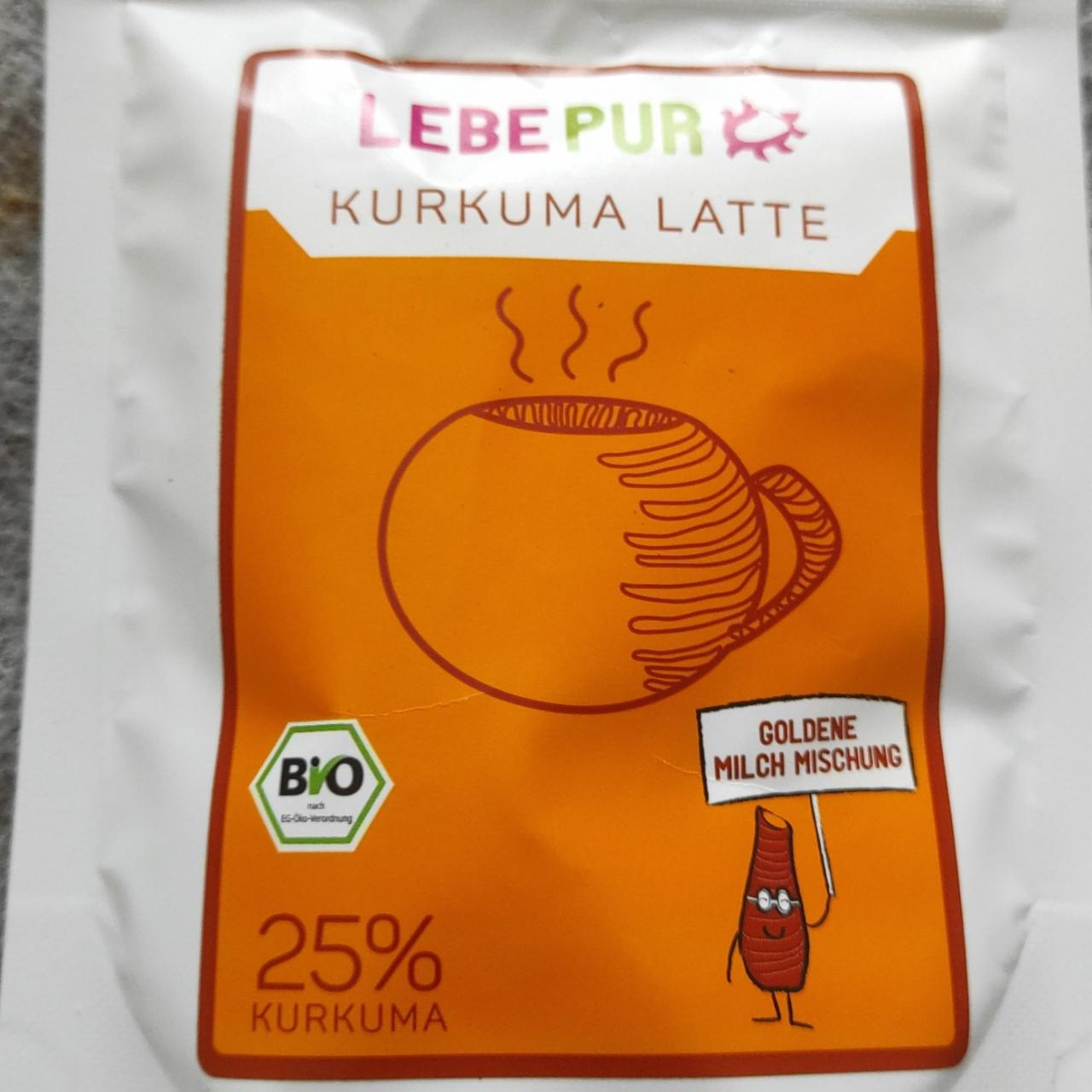 Fotografie - Kurkuma Latte Lebe Pur