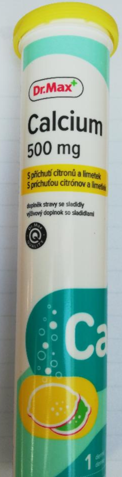 Fotografie - Calcium 500 mg citron a limetka Dr.Max