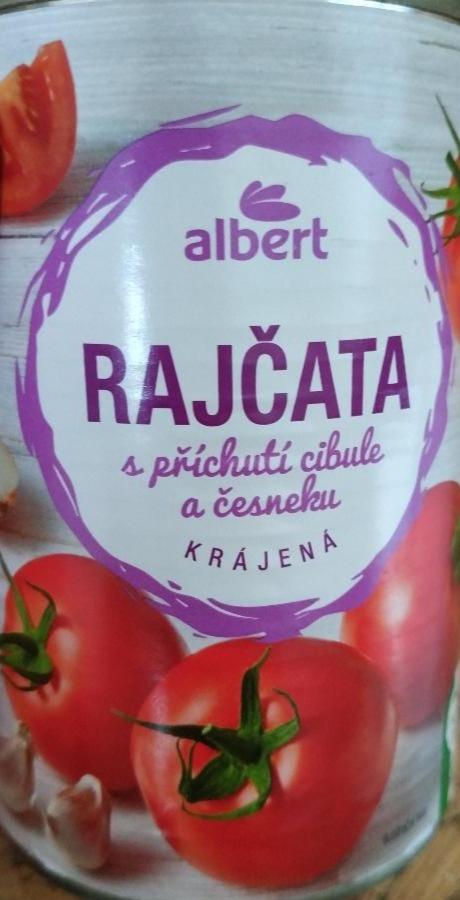 Fotografie - Rajčata s příchutí cibule a česneku krájená Albert