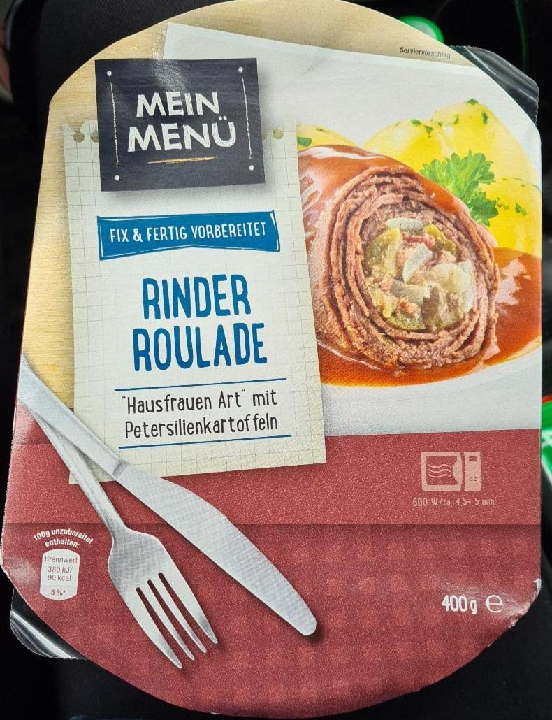 Fotografie - Rinder Roulade mein menü