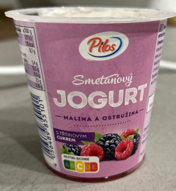 Fotografie - Smetanový jogurt malina a ostružina Pilos