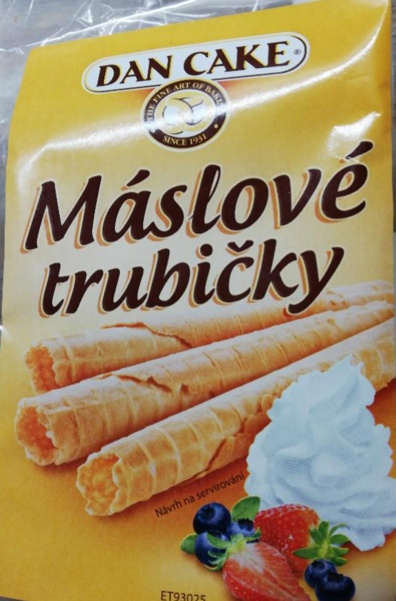 Fotografie - Máslové trubičky Dan Cake