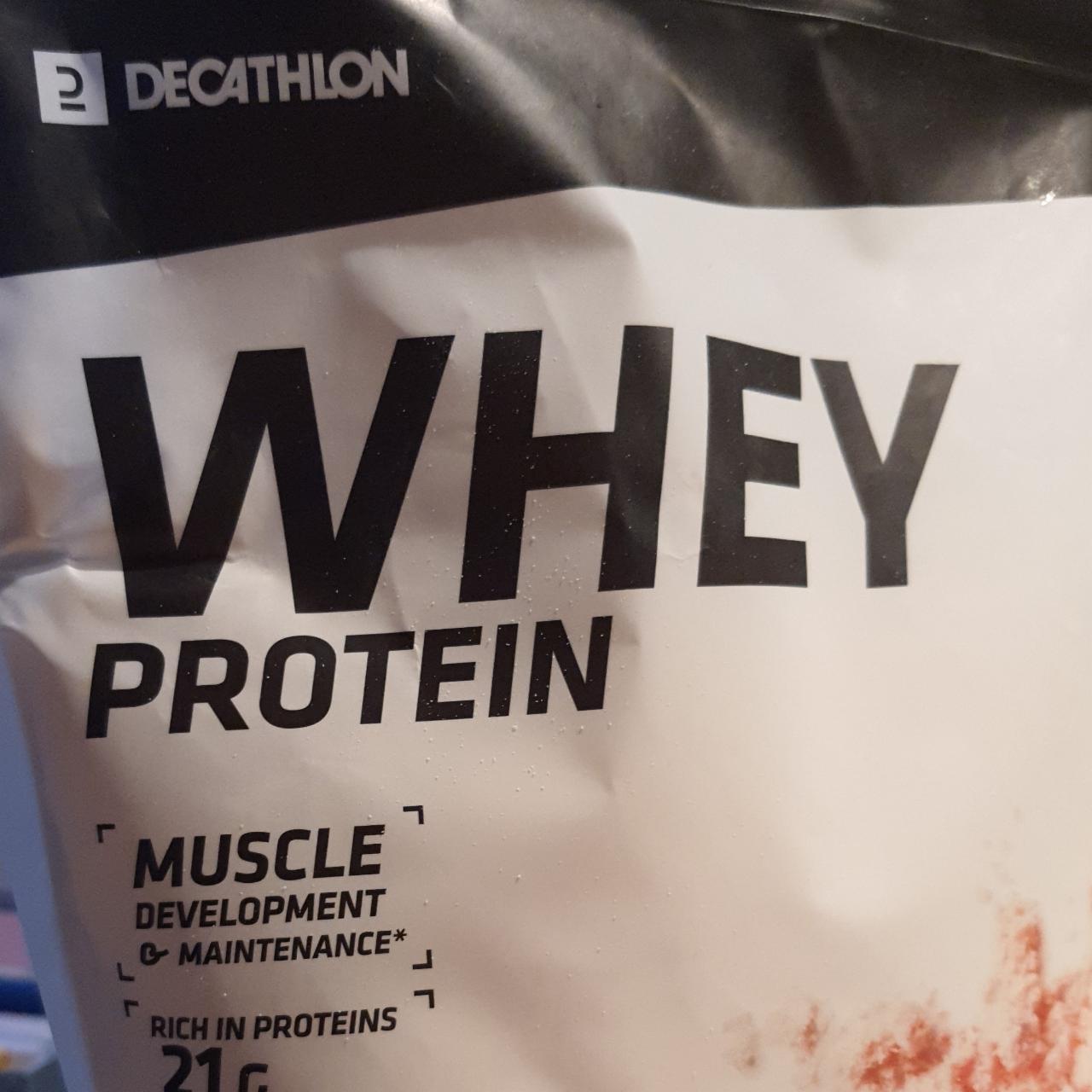 Fotografie - Whey Protein Strawberry Decathlon