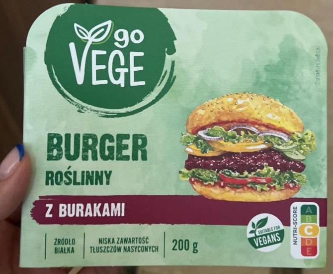 Fotografie - Burger roślinny z burakami Go Vege