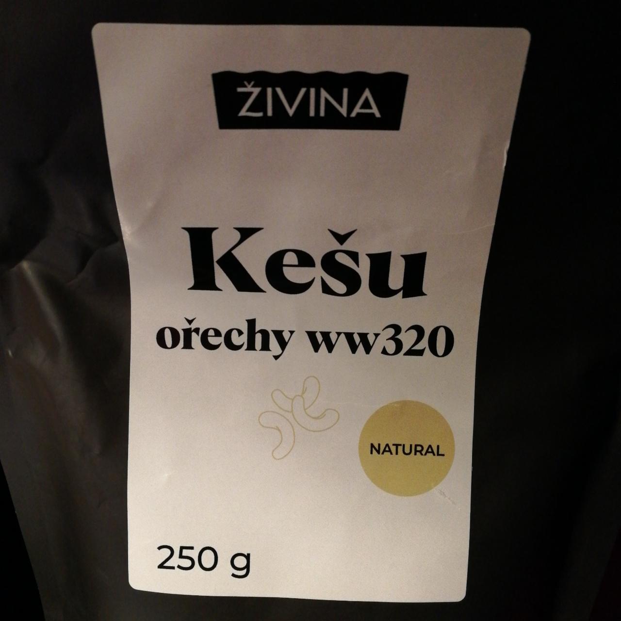 Fotografie - Kešu ořechy ww320 natural Živina