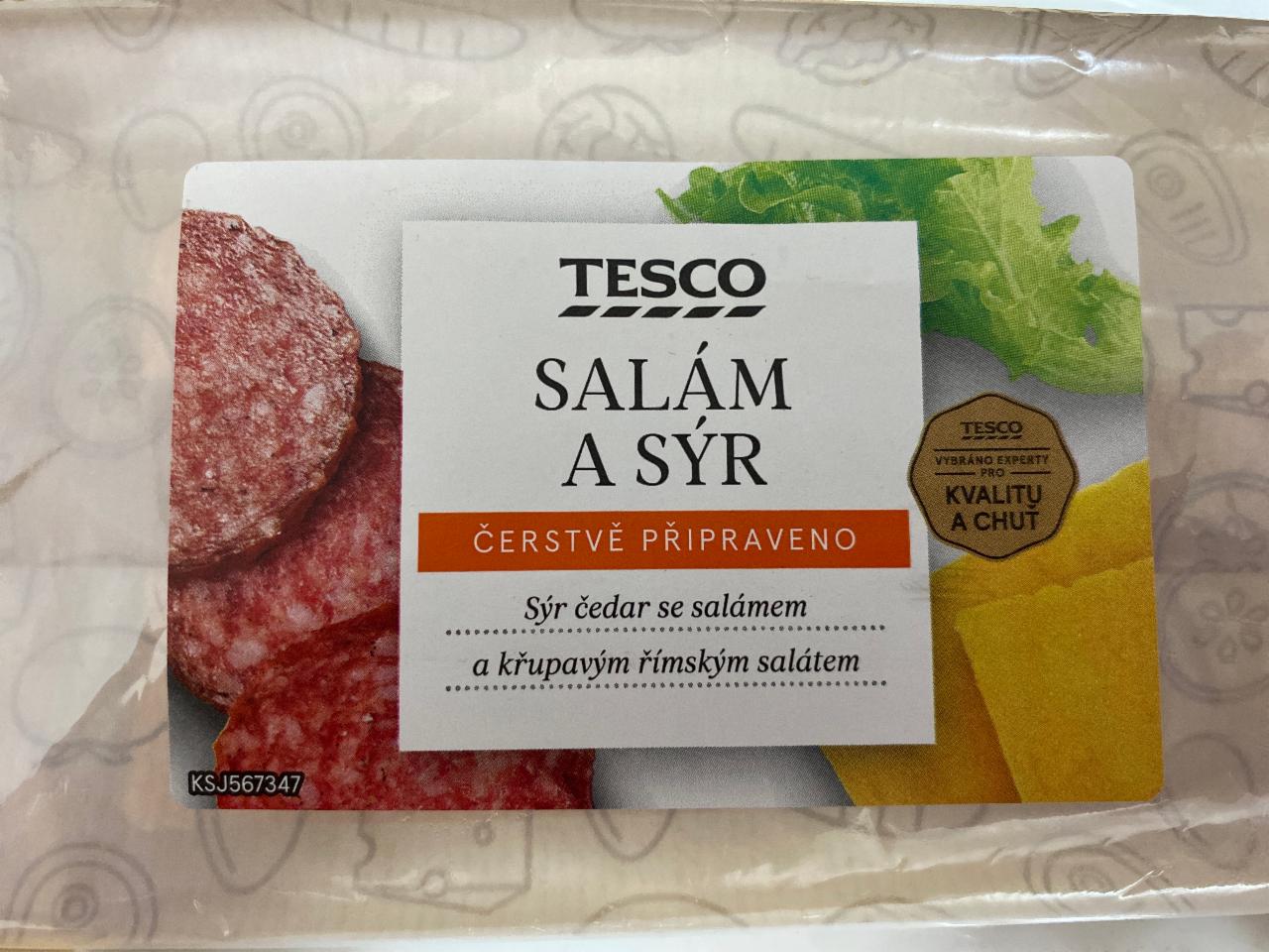 Fotografie - Bageta Salám a Sýr Tesco