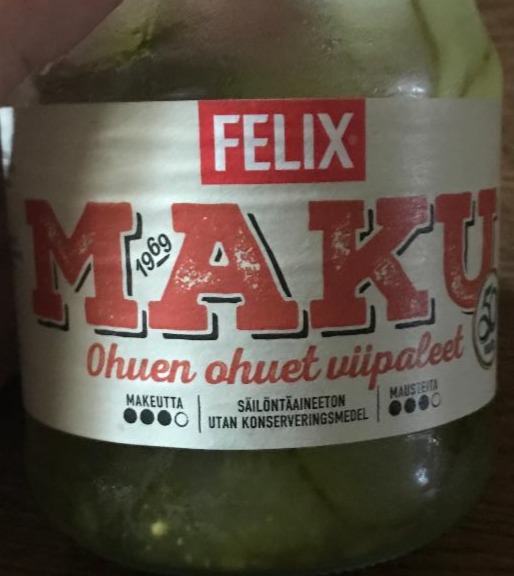 Fotografie - Maku ohuen ohuita viipalekurkkuja Felix