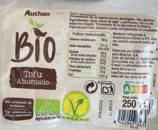 Fotografie - BIO Tofu Ahumado Auchan