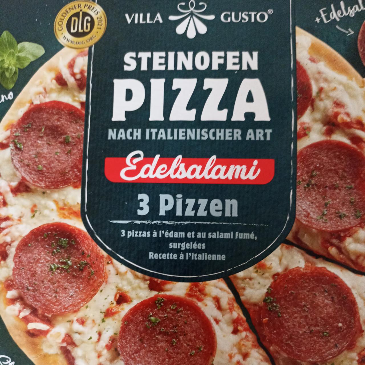 Fotografie - Steinofen Pizza Edelsalami Villa Gusto