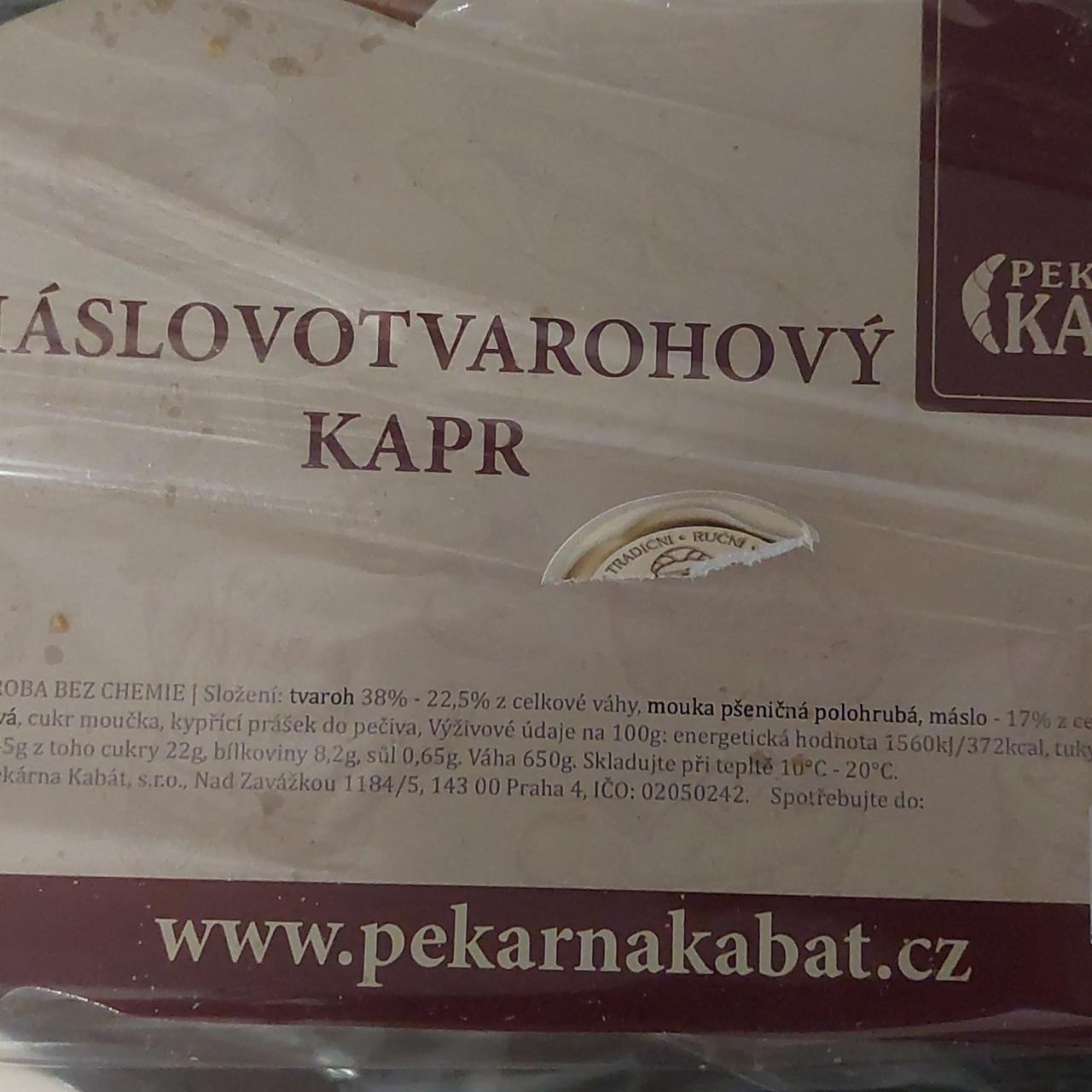 Fotografie - Máslovotvarohový kapr Pekárna Kabát