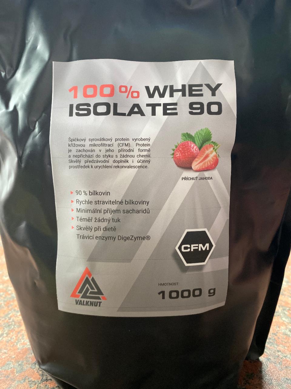 Fotografie - 100% Whey Isolate 90 jahoda Valknut